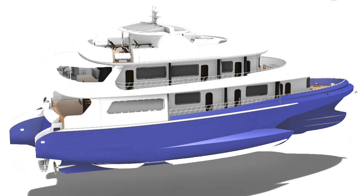 SEATOR® - ROMV299 Yacht Camila, Cruising Trimaran with better hydrodynamic performance