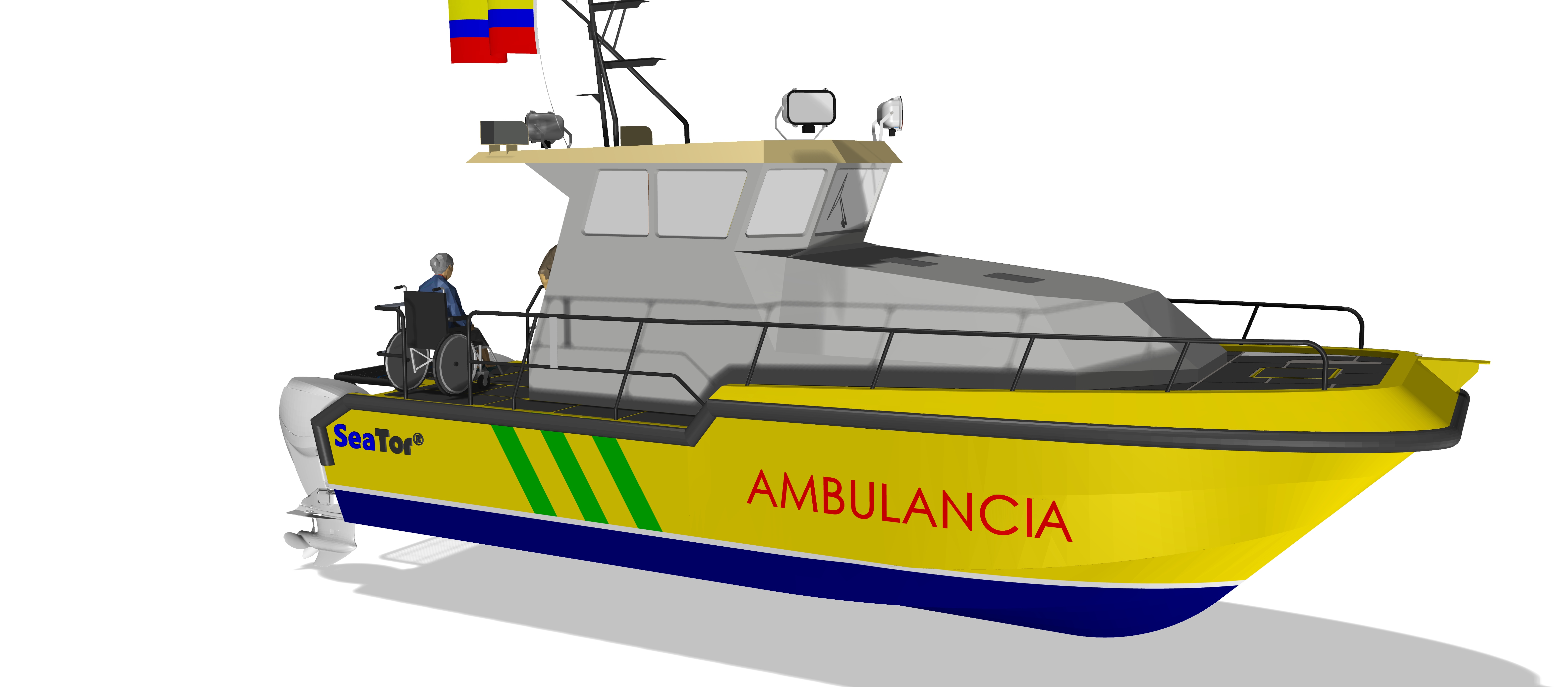 SEATOR® Bote Ambulancia 10m